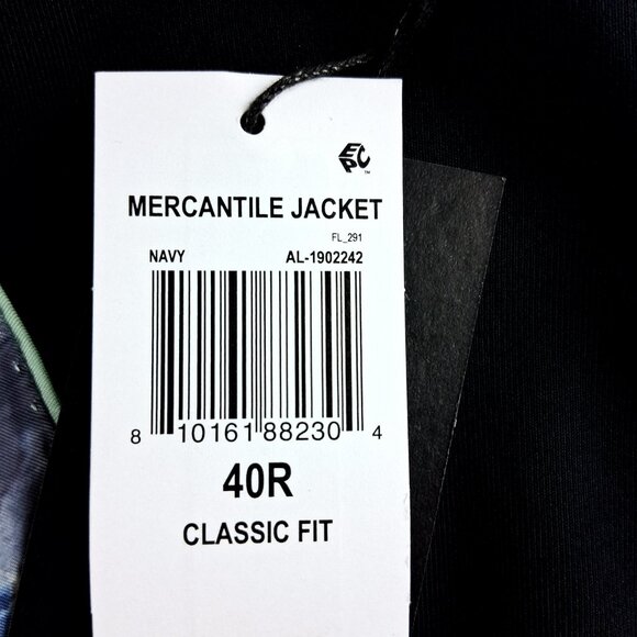 Alton Lane Mercantile Suit Jacket Blazer Men's Size 40R Classic Fit Navy Blue - Picture 8 of 9